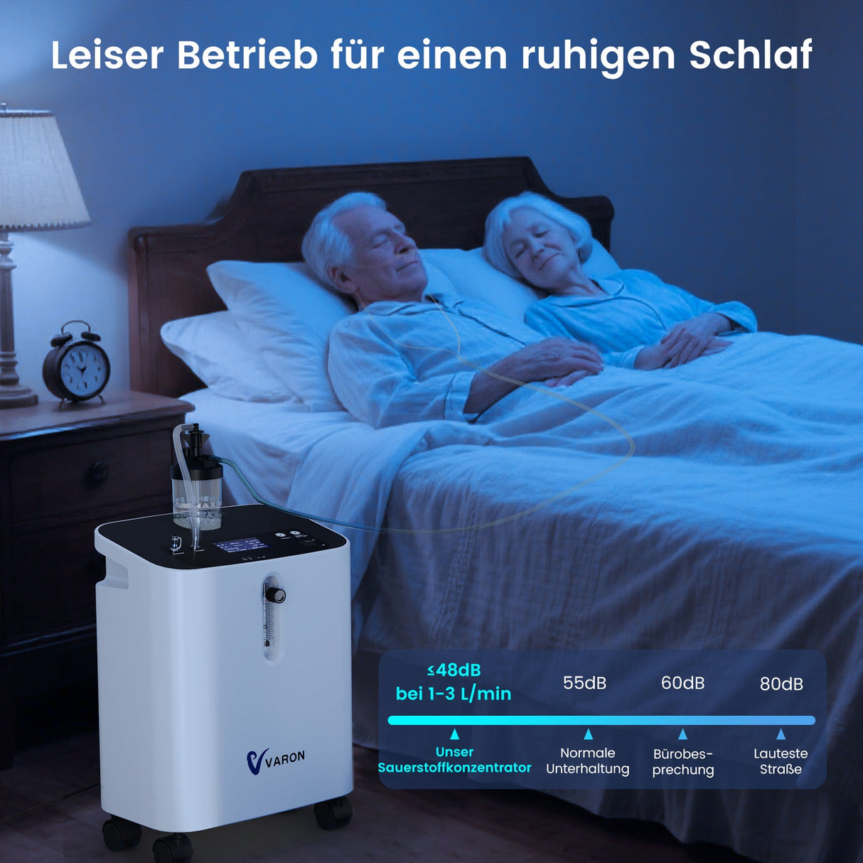 VARON VH-3 PRO Home Oxygen Concentrator | 10-step regulation, comfortable treatment
