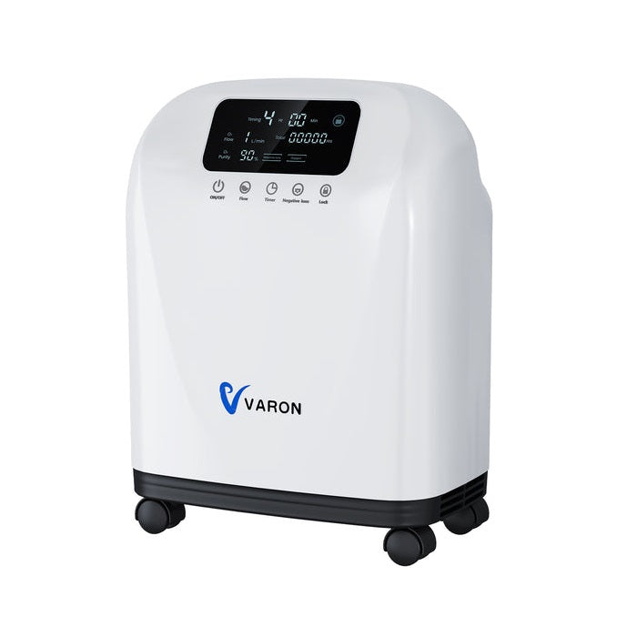 VARON VH-3 PRO oksygenkonsentrator for hjemmet | 10-trinns regulering, komfortabel behandling