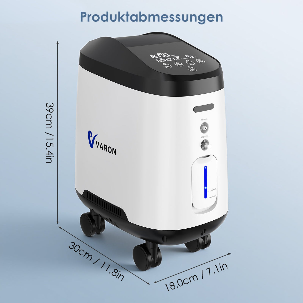 VARON VH-2 PRO Oxygen Concentrator for Home Use | 1-9 adjustable, 24-hour operation