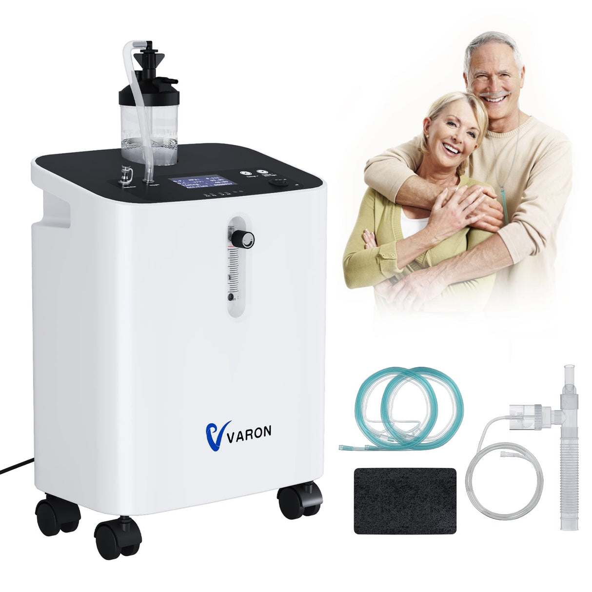 VARON VH-3 PRO Home Oxygen Concentrator | 10-step regulation, comfortable treatment