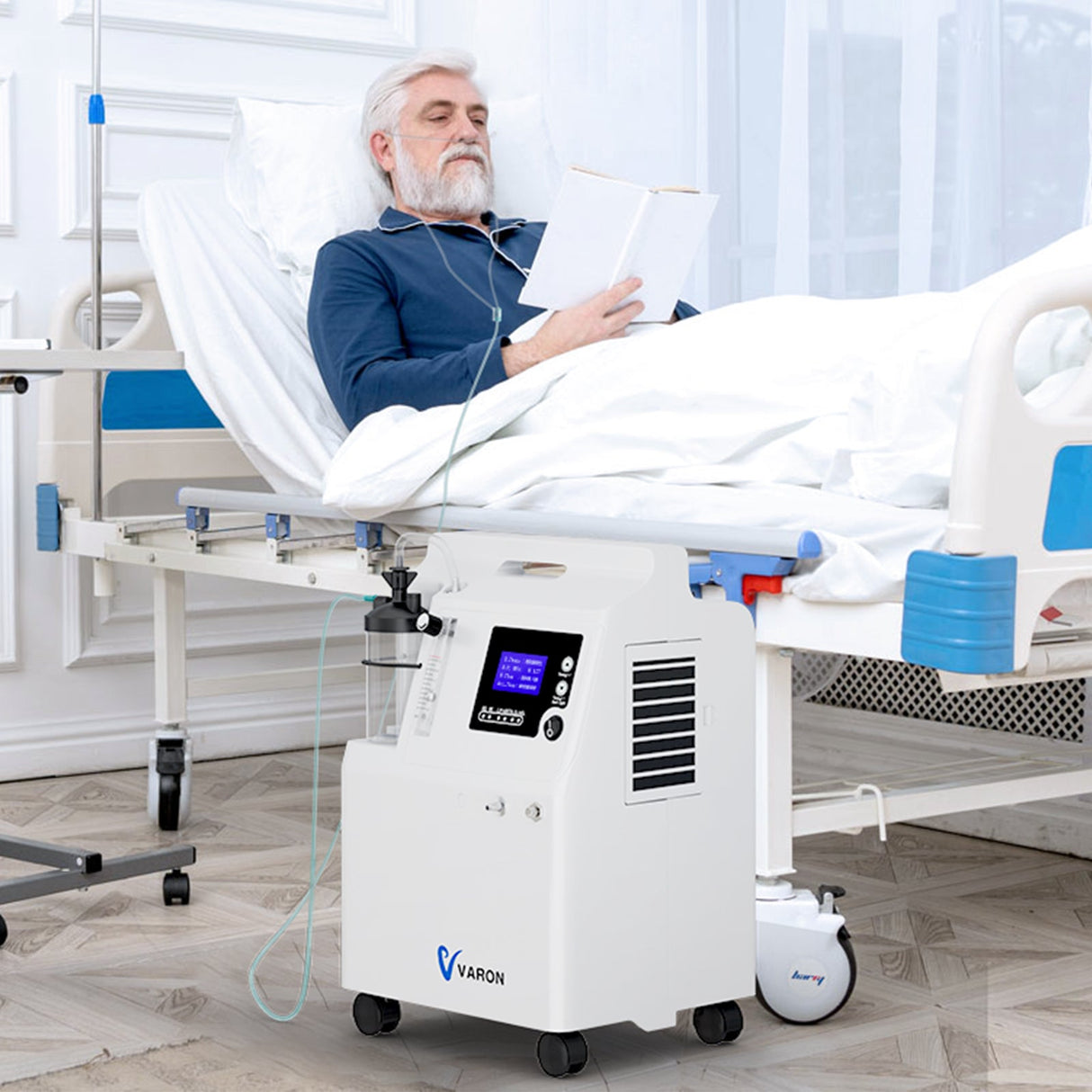 FDA VARON iltkoncentrator Serene 5 5L-CE-certificering, 72 timers drift
