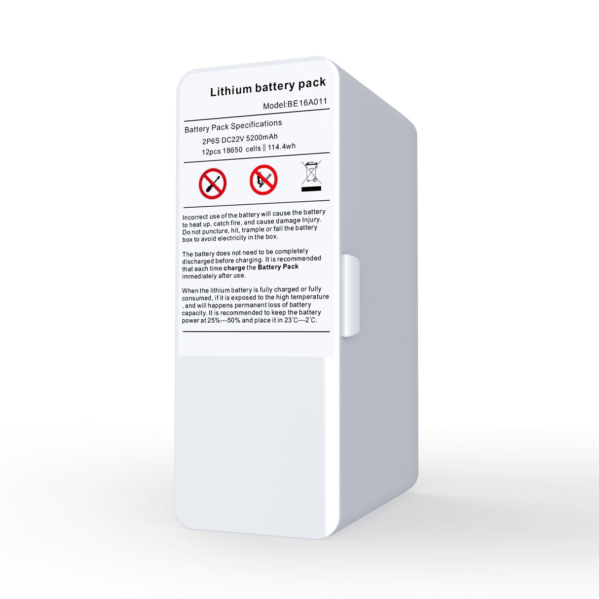 Udskifteligt 24 V lithium-ion batteri Tilbehør til iltkoncentrator VP-6