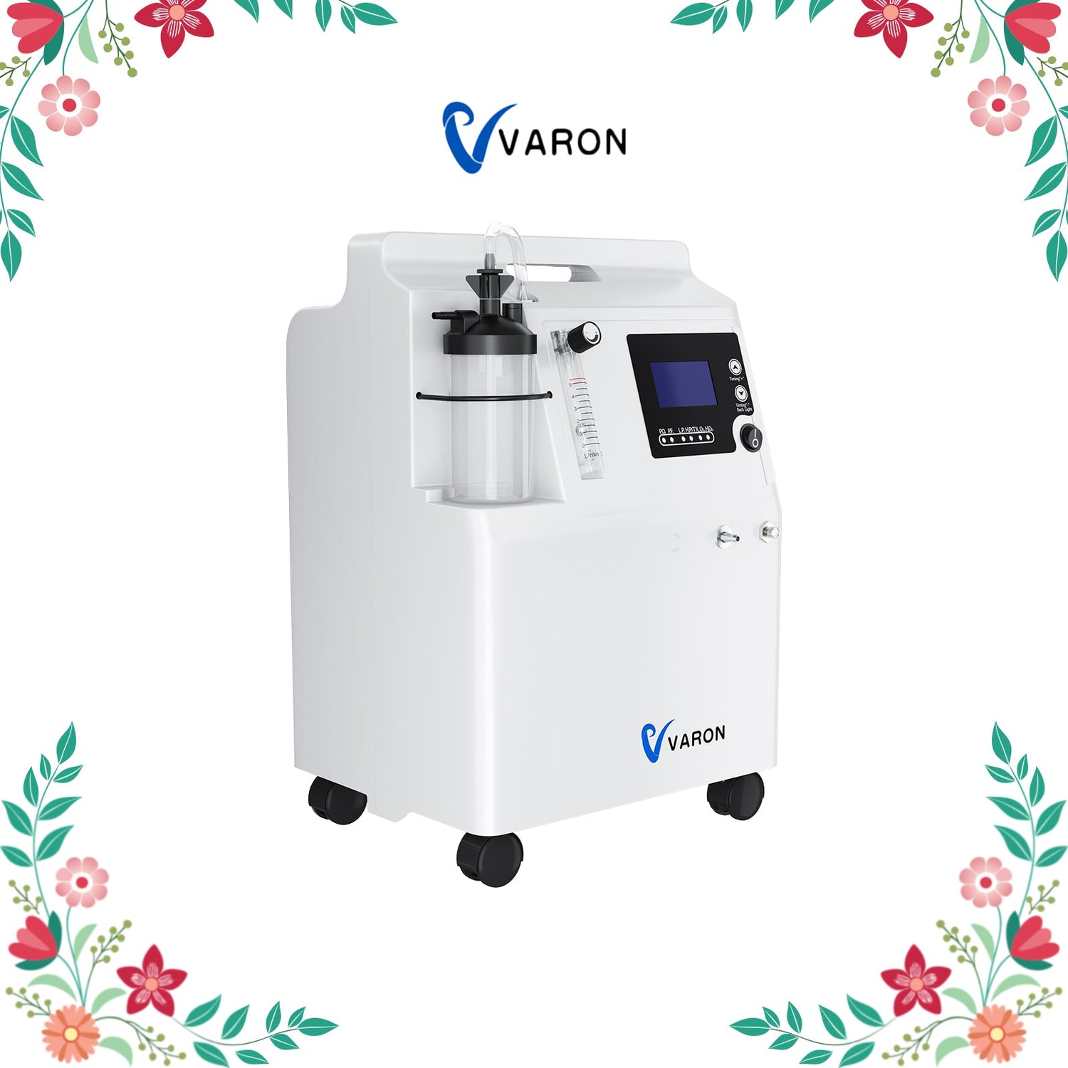 FDA VARON iltkoncentrator Serene 5 5L-CE-certificering, 72 timers drift