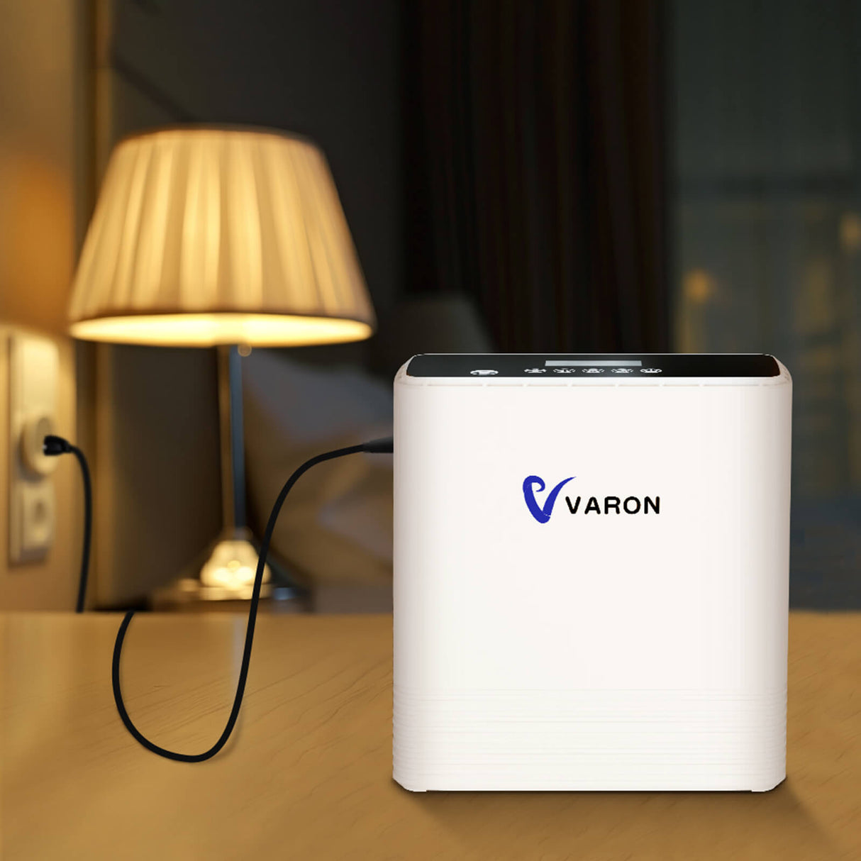 VARON VP-6 Kontinuerlig bærbar iltkoncentrator - Flow 1-6L/min, CE-certificeret