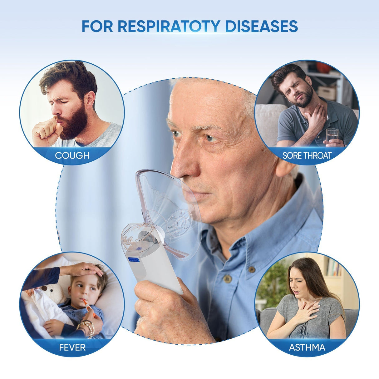 VARON Bærbar nebulisator til børn MY-133