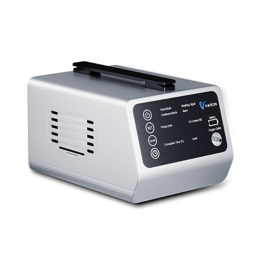 VARON VT-1 Puls- og kontinuerlig iltkoncentrator – Ideel til rejser, CE-certificeret