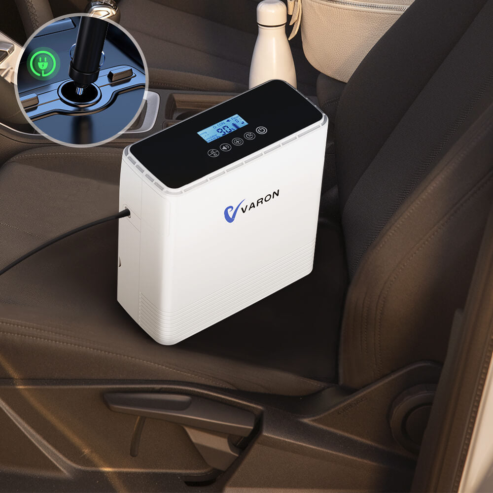 VARON VP-6 Continuous Portable Oxygen Concentrator - Flow 1-6L/min, CE Certified