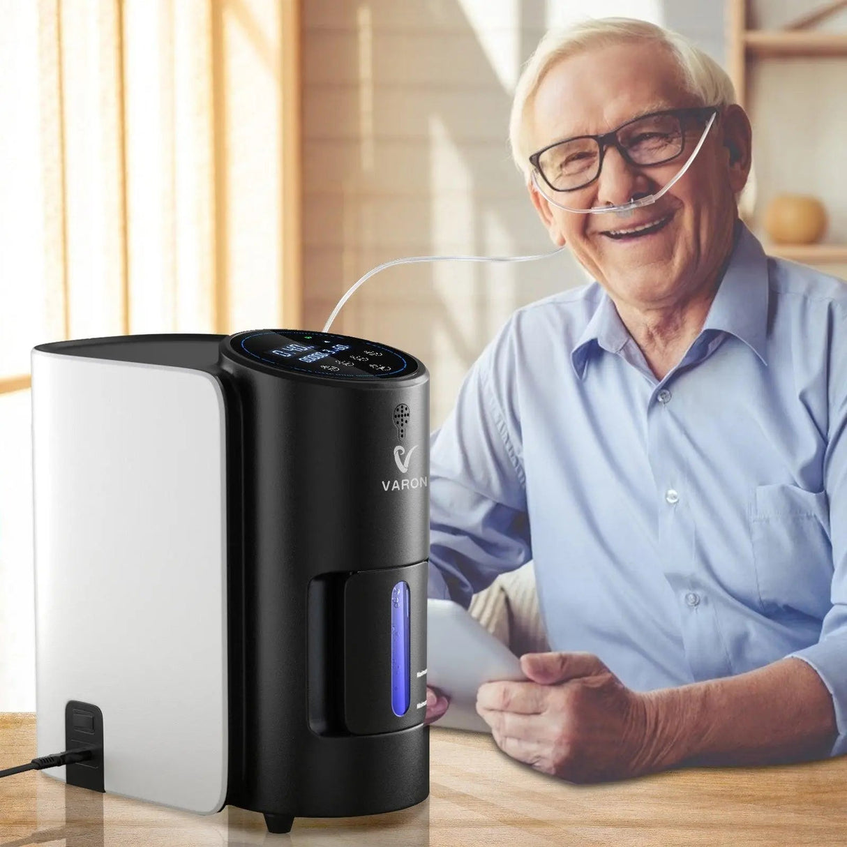 VARON VH-1 Stationary Oxygen Concentrator | 1-7L/min, Vital Senior Health, CE certified