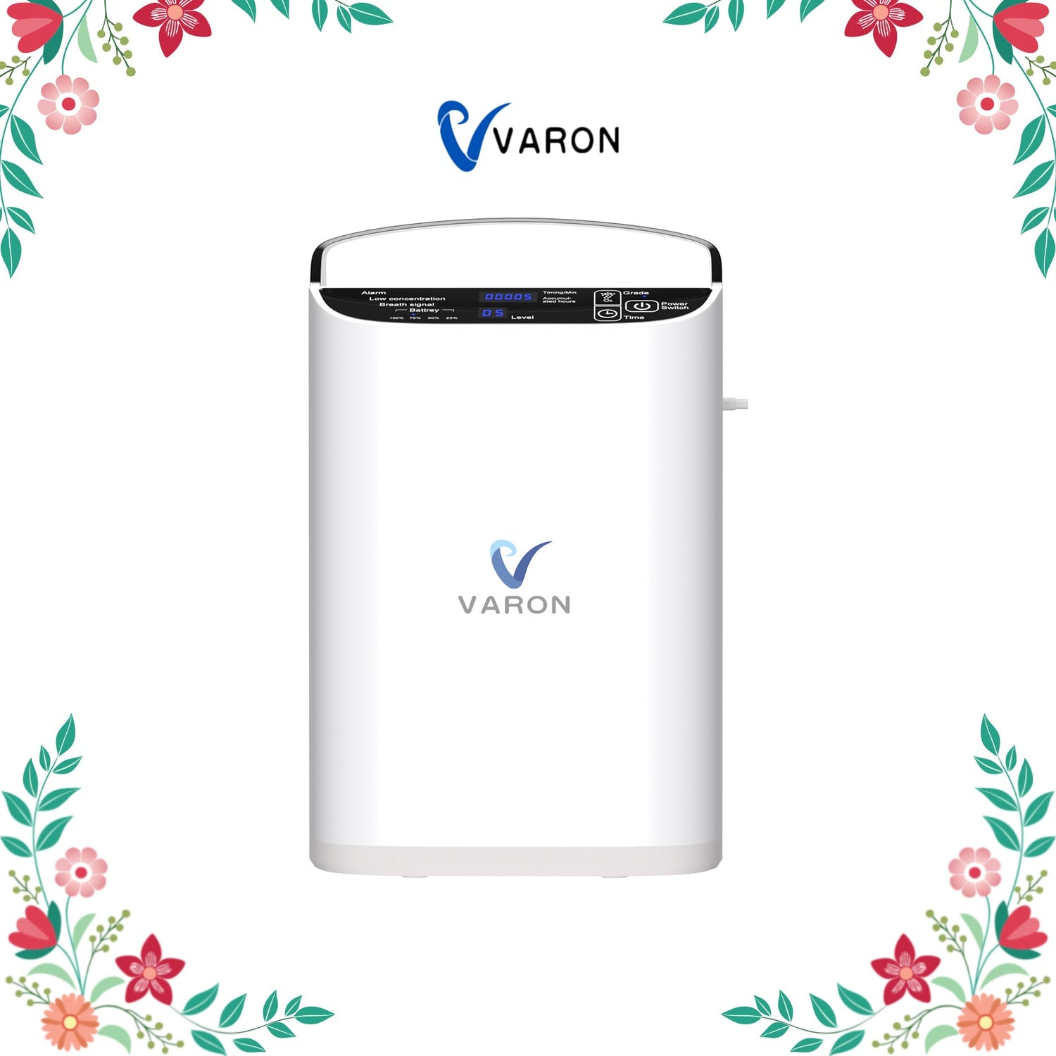 VARON VP-1 Bærbar pulsiltkoncentrator – 24 timers drift, CE-certificeret