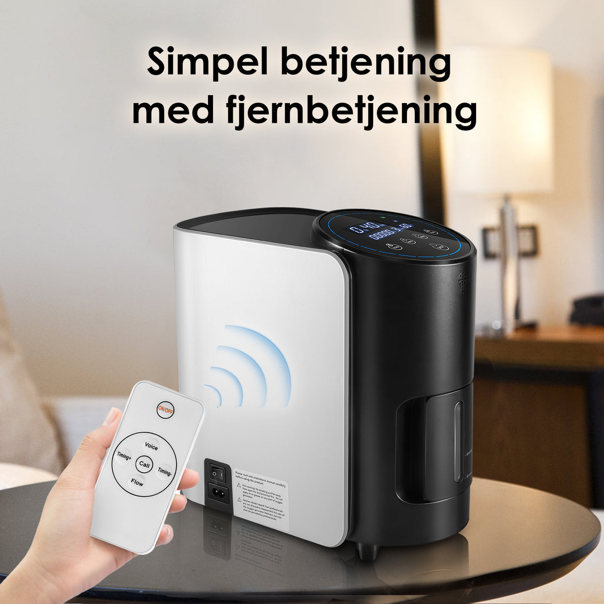 VARON VH-1 Hjemmeiltkoncentrator | 1-7L/min, Vital Senior Health, CE-certificeret