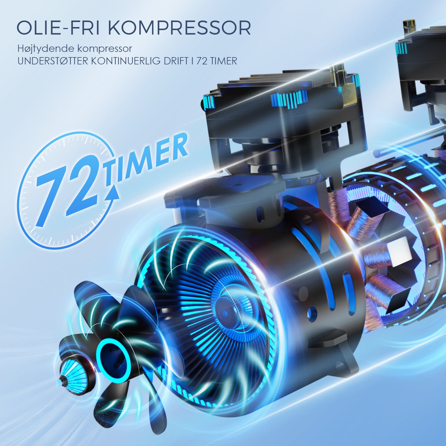 VARON VH-3 Hjemmeiltkoncentrator | 1-7L/min Komfortabel terapi, CE-certificeret