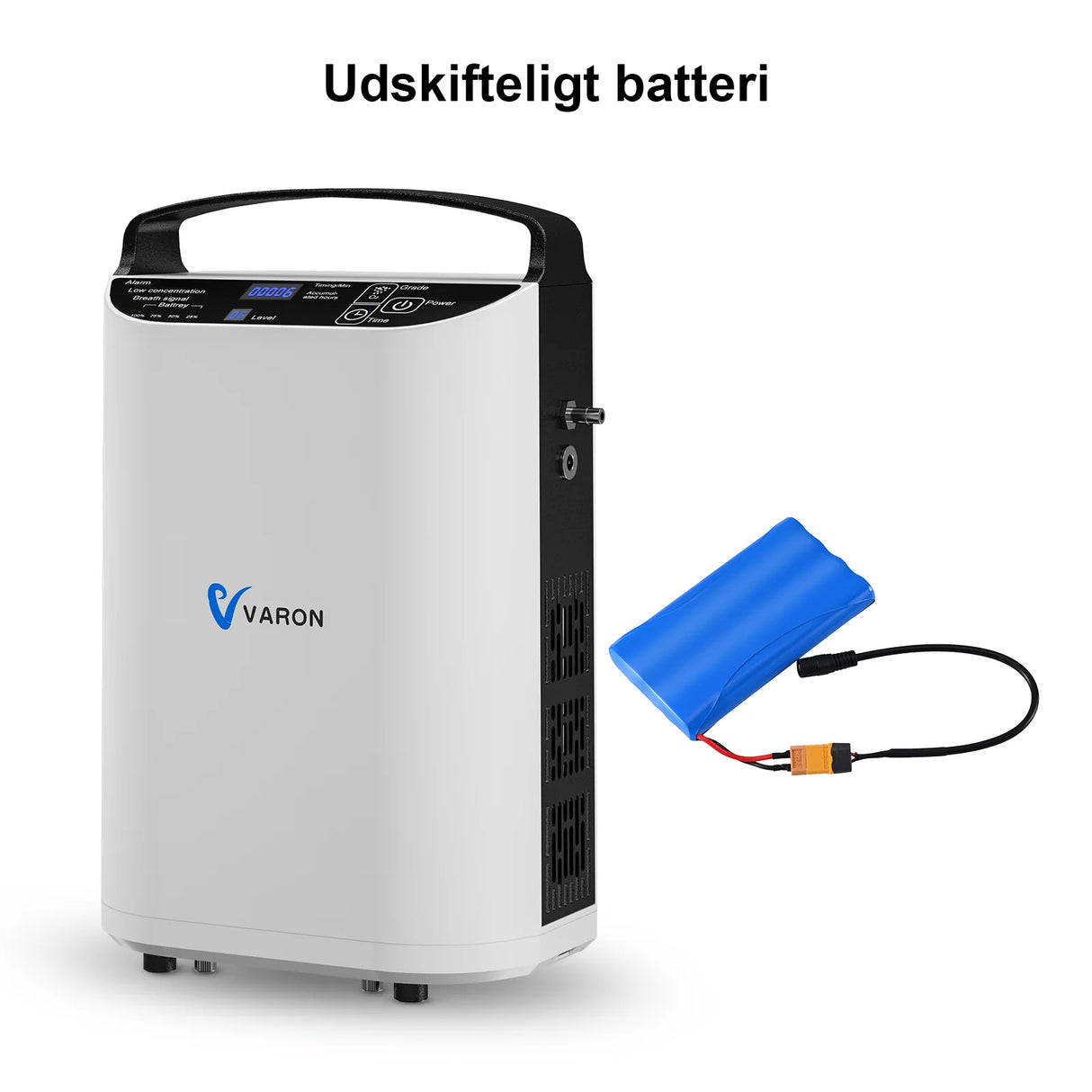 VARON VP-1 Portable Pulse Oxygen Concentrator – 24-hour operation, CE certified