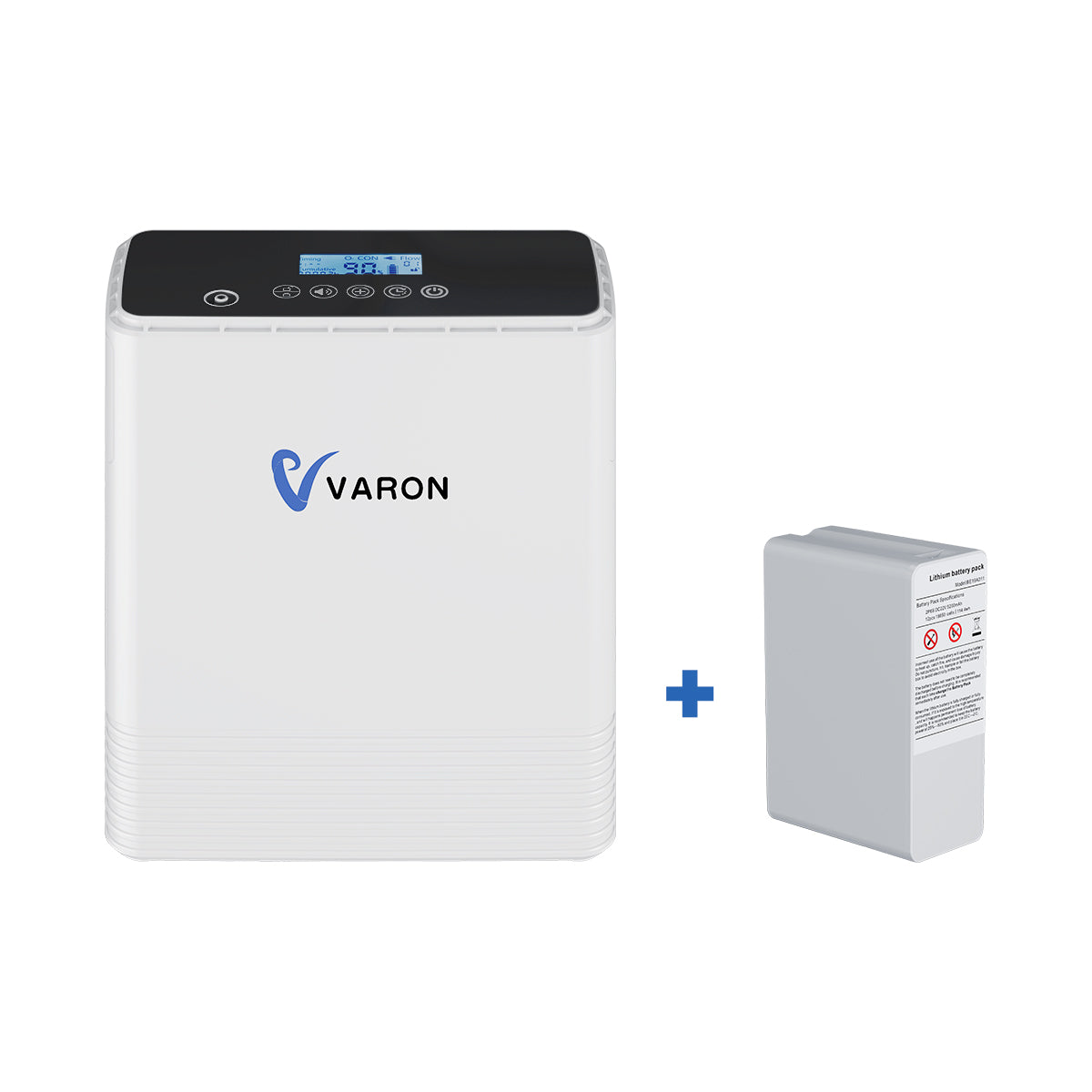 VARON VP-6 Kontinuerlig bærbar iltkoncentrator - Flow 1-6L/min, CE-certificeret