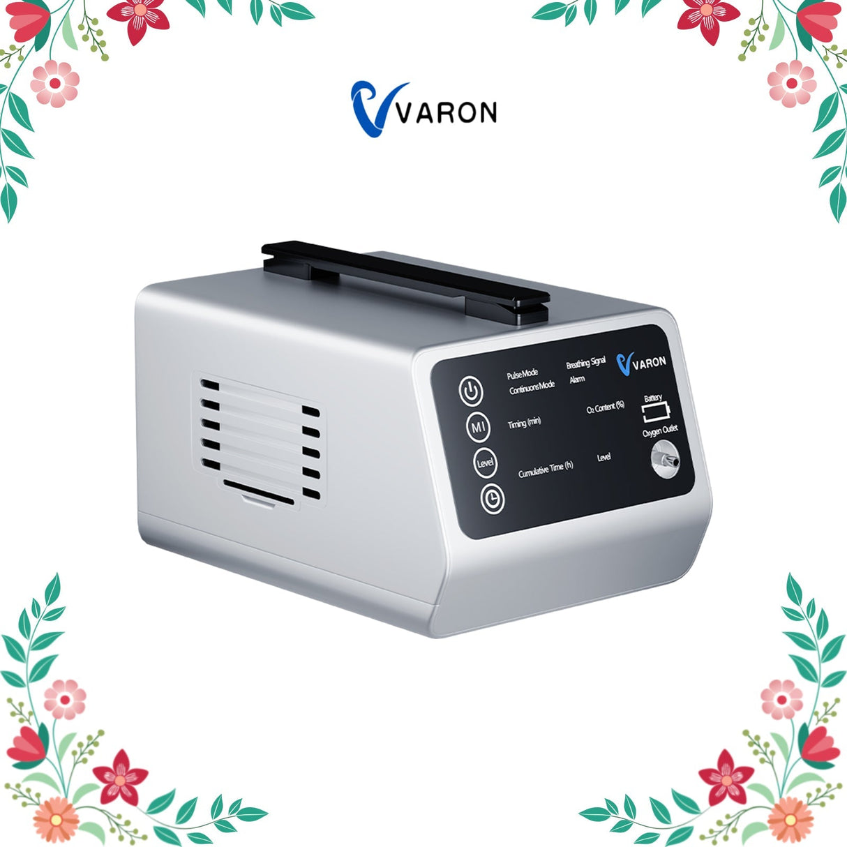 VARON VT-1 Puls- og kontinuerlig iltkoncentrator – Ideel til rejser, CE-certificeret