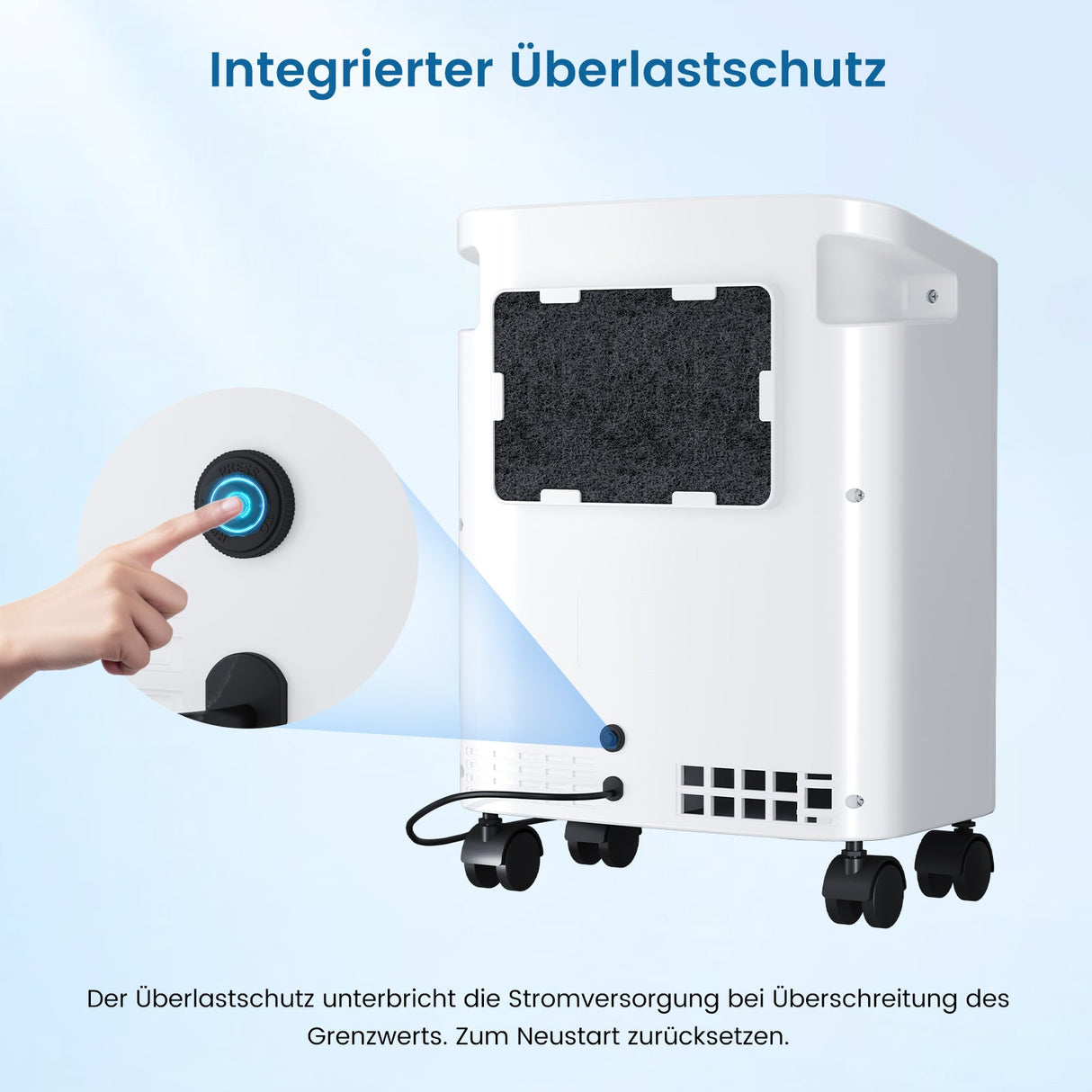 VARON VH-3 PRO Hjemme-iltkoncentrator | 10-trins regulering, behagelig behandling