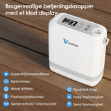 Ny VARON VP-8G | Pulse Flow bærbar iltkoncentrator 1-8 indstillinger