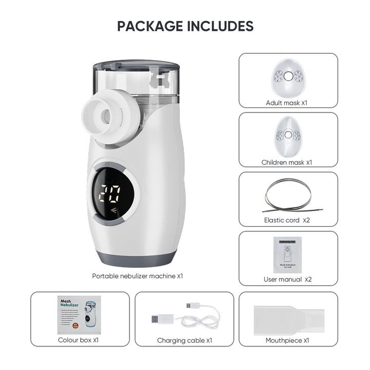 VARON Bærbar nebulisator til nebulisatorbehandling MY-135B