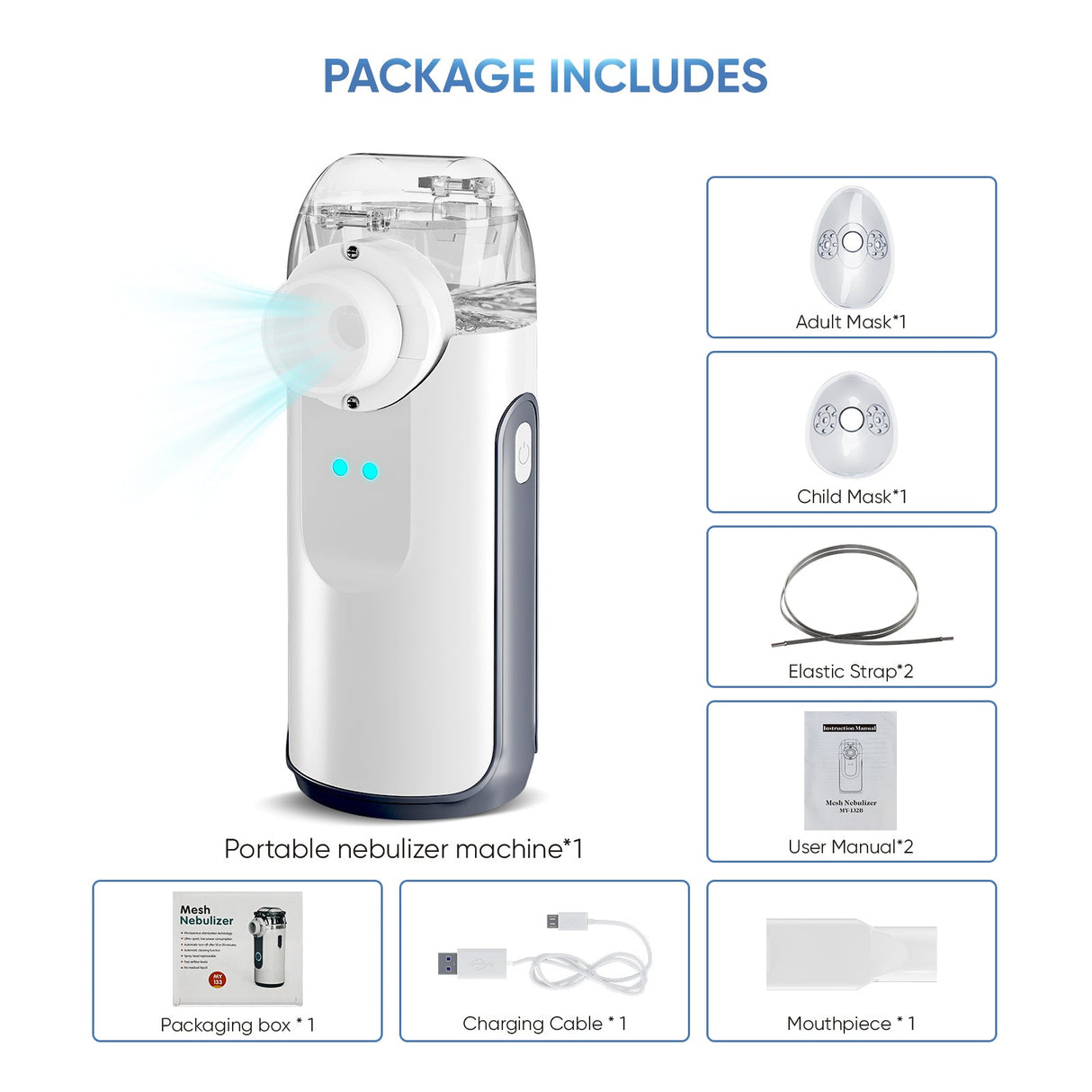 VARON Bærbar nebulisator maskine MY-132