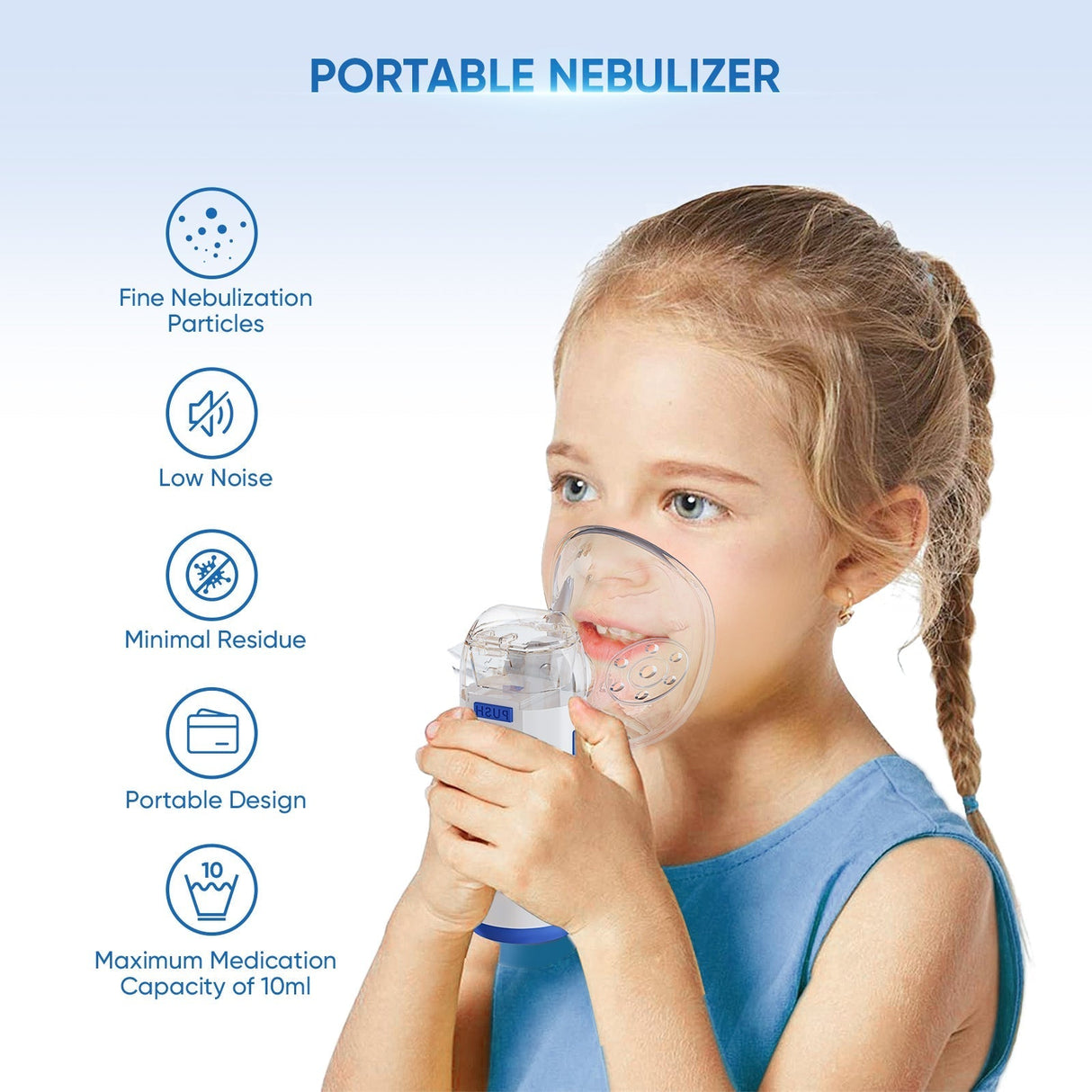 VARON Bærbar nebulisator til børn MY-133