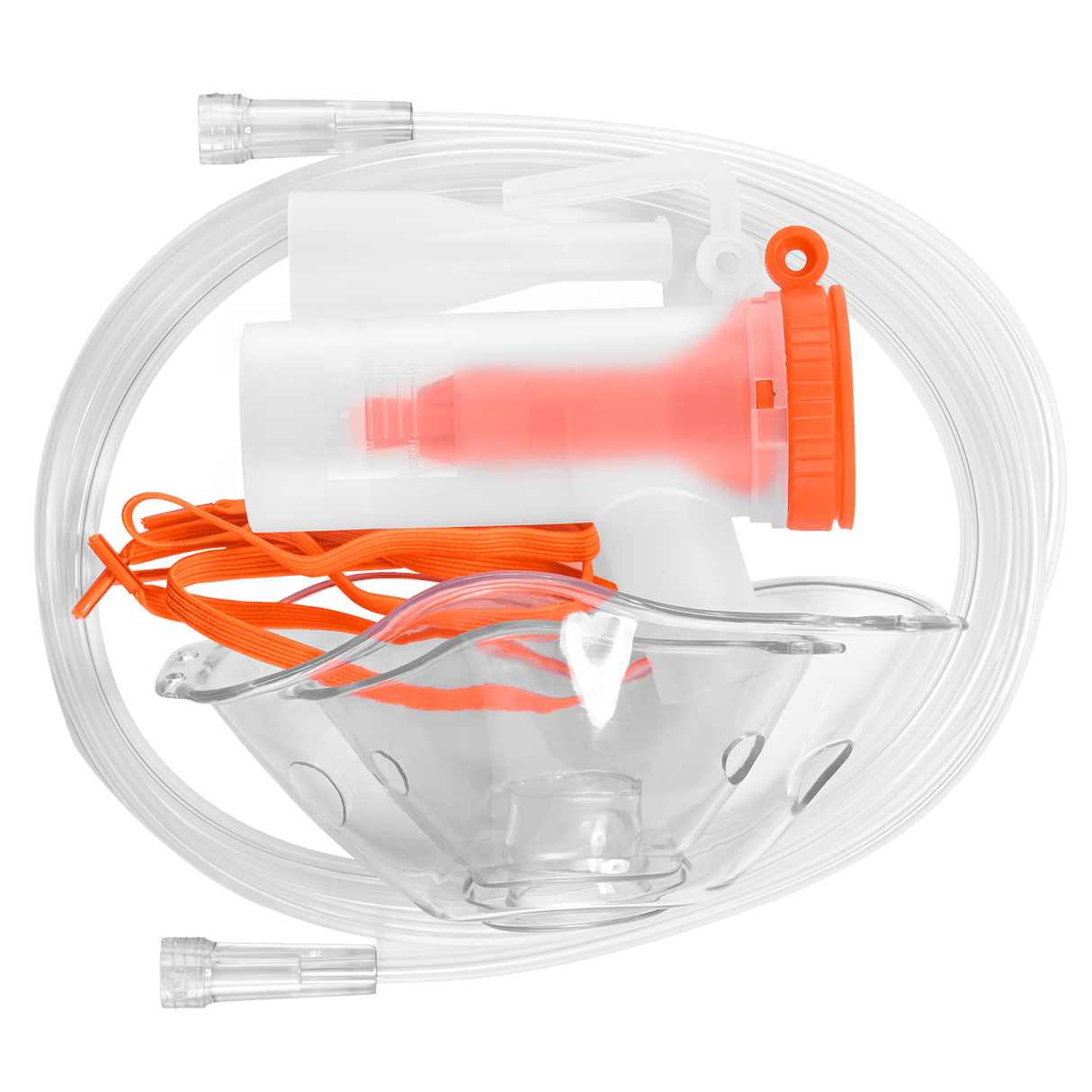 Maske- og inhalatorsæt Tilbehør til iltkoncentrator VH-1/VH-2/VH-3 (tilfældig farve blå eller orange, 2 stk)