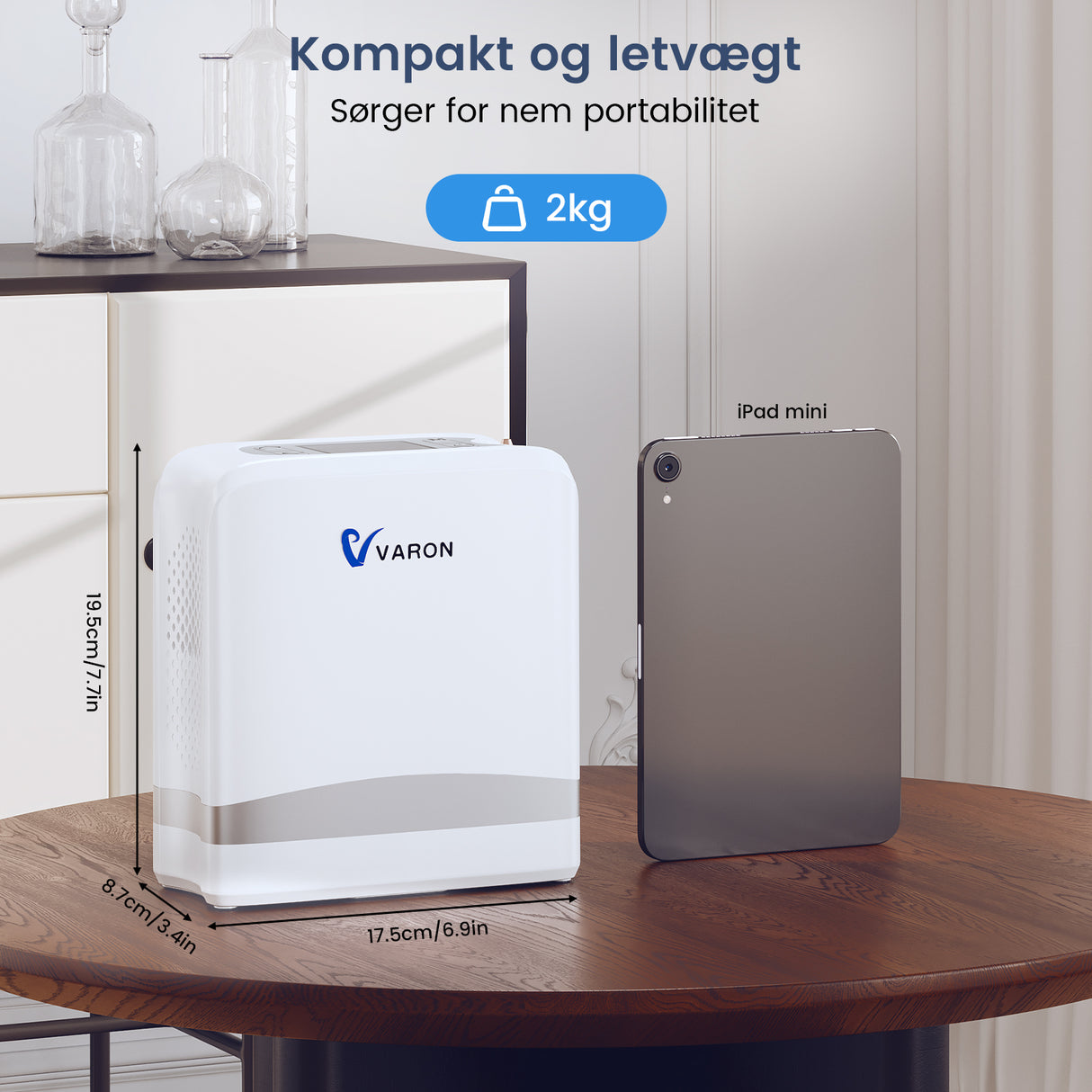（Pre-sale）New VARON VP-8G | Pulse Flow Portable Oxygen Concentrator 1-8 Settings