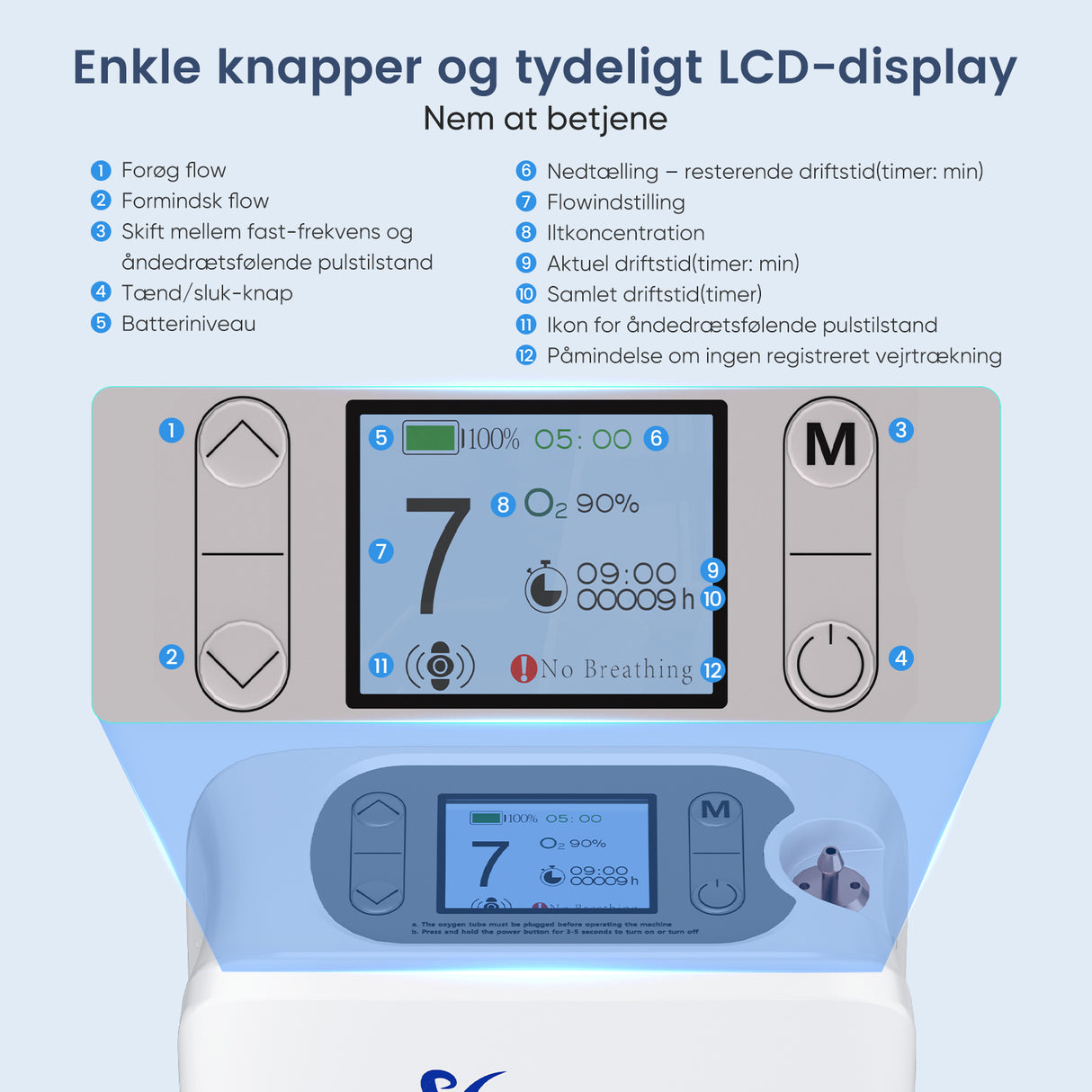 （Pre-sale）New VARON VP-8G | Pulse Flow Portable Oxygen Concentrator 1-8 Settings