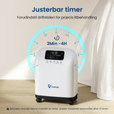 VARON VH-4 | Kontinuerlig iltkoncentrator til hjemmebrug (1-9 indstillinger)