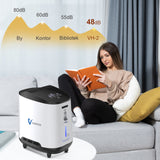 VARON VH-2 Hjemmeiltkoncentrator | 1-7L/min justerbar, 24-timers drift, CE-godkendt