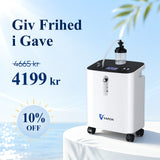 VARON VH-3 PRO oksygenkonsentrator for hjemmet | 10-trinns regulering, komfortabel behandling