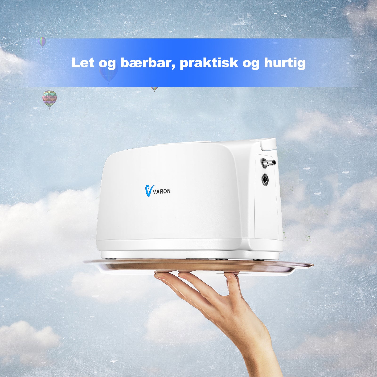 VARON VL-1 bærbar oksygenkonsentrator | Ideell for mobilitet, CE-sertifisert
