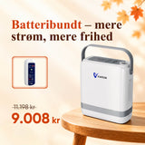 Ny VARON VP-8G Bærbar pulsiltkoncentrator – 1-8 L/min, CE-certificeret